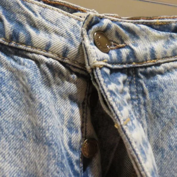 FREE PEOPLE WE THE FREE Good Luck Mid Rise Barrel Jeans Ultra Light Beam 31S - Picture 8 of 16